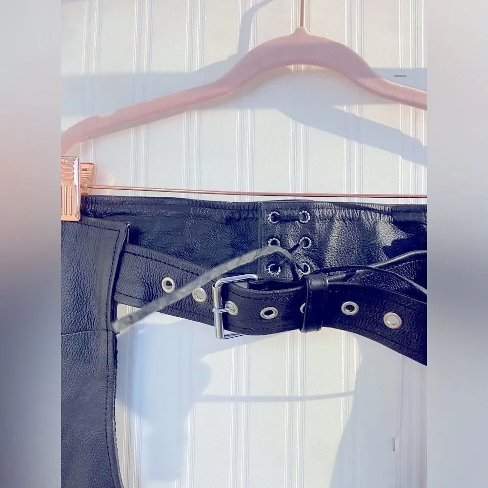 Men's Leather Motorcycle Chaps - Ride Protection M, 3XL‎ - Picture 12 of 15